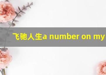 飞驰人生a number on my back